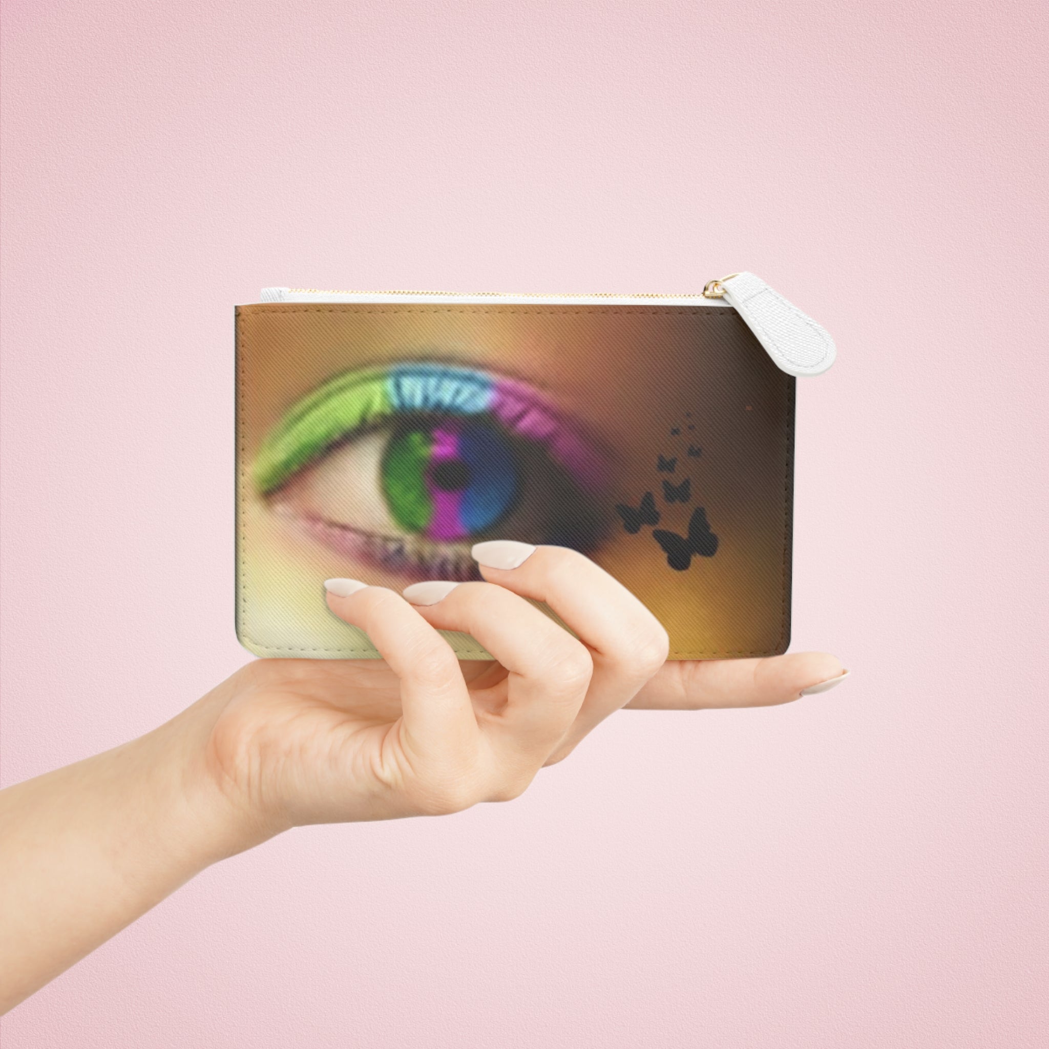 Colorful Eye Mini Clutch Bag With Butterfly | Stylish Accessory for Everyone